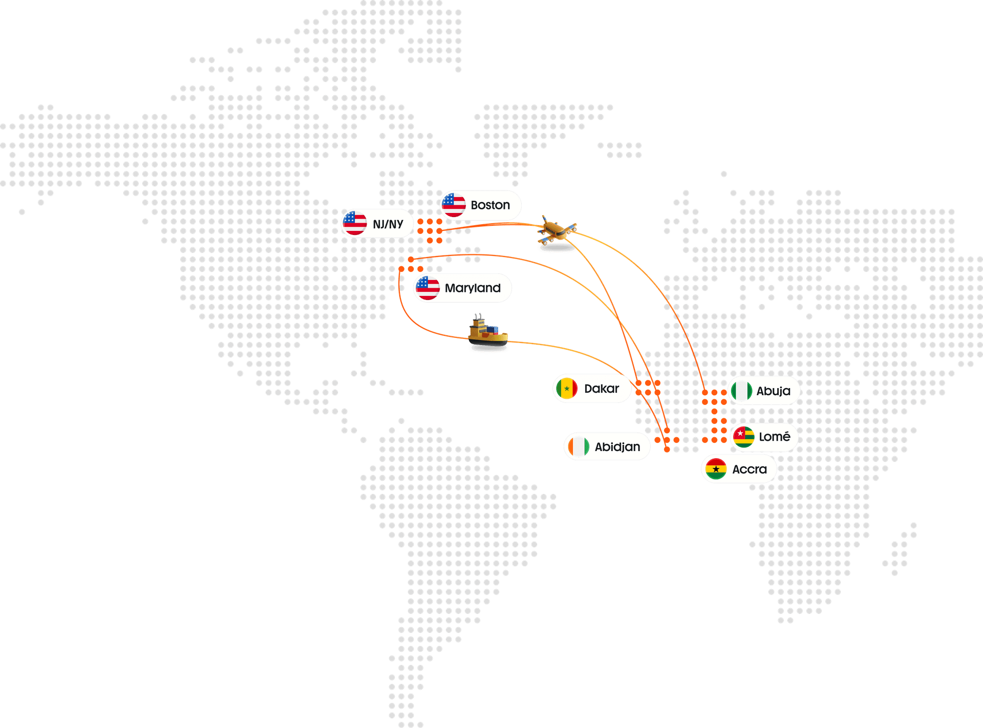 Shipping Network Map